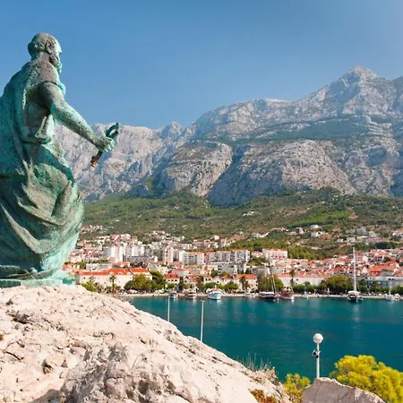 Studio Apartment In Gradac With Balcony, Air Conditioning, Wifi 4238-9 Appartement *